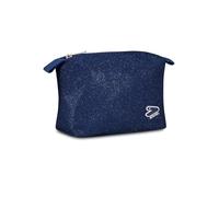 Seven Trousse TECH LINE, Blu, Shiny, Effetto brillantini, Chiusura con zip, Capiente e spaziosa, Scuola media e superiore, Ragazza