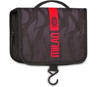Seven Trousse Viaggio A.C. Milan, Nero, Appendibile, Scomparto con zip, Tasca In