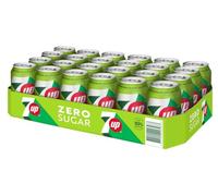 SEVEN UP Zero Limone Limone Refresco con gas senza zucchero - Confezione da 24 x 330 ml
