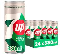 SEVEN UP Zero Limone Limone Refresco con gas senza zucchero - Confezione da 24 x 330 ml