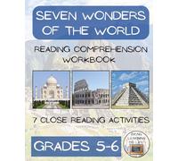 Seven Wonders of the World Reading Comprehension Workbook: Informational Texts & Activities for Grades 5-6
