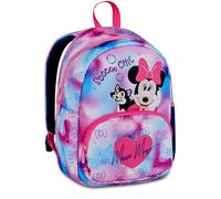Seven Zainetto Scuola Minnie, Rosa, 14 L, Monoscomparto, Tasca frontale, Tasca porta borraccia, Multifunzione, Asilo, Tempo libero, Viaggi, Bambina