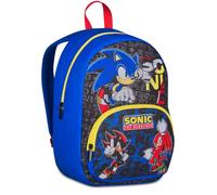 Seven Zainetto Scuola Sonic, Blu, 14 L, Monoscomparto, Tasca frontale, Tasca porta borraccia, Multifunzione, Asilo, Tempo libero, Viaggi, Bambino