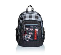 Zaino Advanced SEVEN - SPACE CHECK, Nero, Doppio Scomparto