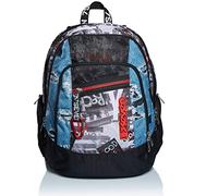 Seven Zaino Advanced - Urban Rock, Nero - Doppio Scomparto - Scuola & Tempo Libero