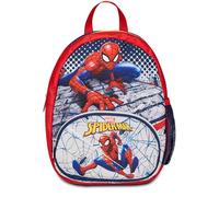 Seven Zaino Asilo Small, DISNEY - SPIDER-MAN, Rosso Blu - Marvel Merchandising - Tasche Laterali Porta Borraccia, Tasca Frontale, Zainetto Asilo Bambino - Zaino Scuola Kid