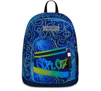 Seven Zaino Doppio Scomparto New Fit, Blu, Tasca Porta Borraccia, Maxi Capienza, Schienale Preformato, Zaino Scuola, Bambino e Ragazzo