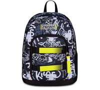 Seven Zaino Doppio Scomparto New Fit, Grigio, Tasca Porta Borraccia, Maxi Capienza, Schienale Preformato, Zaino Scuola, Bambino e Ragazzo