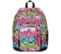 Zaino Doppio Scomparto Seven New Fit, JumpLove, Rosa, Tasca Porta Borraccia, Maxi Capienza, Schienale Preformato, Zaino Scuola e Viaggio, Bambini e Ragazzi