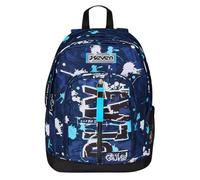 Zaino Doppio Scomparto Seven New Fit, SpottyBlue, Blu, Tasca Porta Borraccia, Maxi Capienza, Schienale Preformato, Zaino Scuola e Viaggio, Bambini e Ragazzi