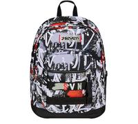 Seven Zaino Doppio Scomparto New Fit, Spray Me, Nero, Tasca Porta Borraccia, Maxi Capienza, Schienale Preformato, Zaino Scuola e Viaggio, Bambini e Ragazzi