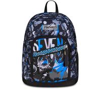 Seven Zaino Doppio Scomparto New Fit, Blu, Tasca Porta Borraccia, Maxi Capienza, Schienale Preformato, Zaino Scuola, Bambino e Ragazzo