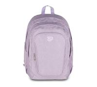 Seven Zaino Doppio Scomparto Tech Shiny brillante effetto glitter, Lilla, Tasca Porta PC e Tasca Porta Borraccia, Scuola Media e Superiore, Ragazza
