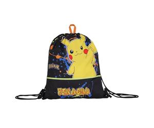 Seven Zaino Easy Bag Scuola Pokemon,Asilo e Tempo Libero, Blu e Giallo, Bambini e ragazzi, Sacca per la merenda