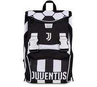 Seven Zaino Estensibile Juventus, Doppio Scomparto, Nero, 24L, Zip laterali, Tasca frontale, Tasca laterale portaborraccia, Scuola elementare e media, Bambino, Ragazzo, Calcio, Prodotto ufficiale