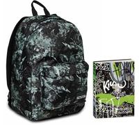 Seven Zaino Ischoolpack, Multicolore, Power Bank integrato, Scuola e Tempo Libero + Seven Diario Scuola Standard 12 Mesi, Nero, Ragazzo