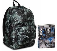 Seven Zaino Ischoolpack, Multicolore, Power Bank integrato, Scuola e Tempo Libero + Seven Diario Scuola Standard 12 Mesi, Blu, Ragazzo