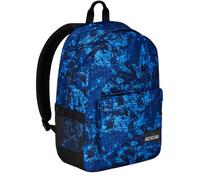 Zaino Monoscomparto Seven IschoolPack, Blu e Rosa, Con Pawer Bank integrato e Usb Plug, Tasca Porta Borraccia, Zaino Scuola e Viaggio, Bambini e Ragazzi.