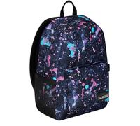 Zaino Monoscomparto Seven IschoolPack, Blu e Rosa, Con Pawer Bank integrato e Usb Plug, Tasca Porta Borraccia, Zaino Scuola e Viaggio, Bambini e Ragazzi.