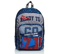ZAINO seven OUTSIZE 33 litri STREET PLAYER scuola BLU -ultra rinforzato