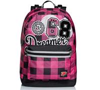 Seven Zaino Scuola Reversibile, Fucsia, The Double College Girl, 2 Zaini in 1, Zaino Monoscomparto, Scuola, Bambine e Ragazze