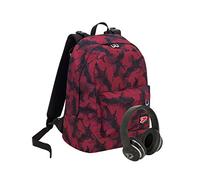 Seven Zaino Reversibile Updown, Rosso, Nero, Cuffie incluse, Per bambini, Bambine, Ragazzi e ragazze, Scuola e tempo libero