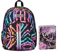 Seven Zaino Scuola Adavanced Detach, Nero Fucsia, Multi-Shade Girl, Tasca Staccabile Uso Zainetto, Tasca Porta PC, Scuola + Seven Diario 12 Mesi, Viola, Ragazza