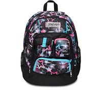Seven, Zaino Scuola ADVANCED, Nero - con Ring Light - Tasca Porta PC, Tasca Porta Borraccia - Zaino Viaggio, Scuola & Tempo Libero