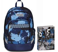 Seven Zaino Scuola Advanced Plus, Blu, Ragazzo + Seven Diario 12 Mesi, Blu