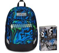 Seven Zaino Scuola Advanced Plus, Blu, Ragazzo + Seven Diario 12 Mesi, Blu
