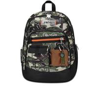 Seven Zaino Scuola Advanced, Verde, Lightventure, Zaino Doppio Scomparto Con Tasca Porta PC o Tablet, Tasca Porta Borraccia e Organizer, Scuole Medie e Superiori, Bambino Ragazzo