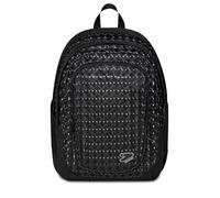 Seven Zaino Scuola BLACKOLOGRAPH, Doppio Scomparto, Nero, 29 L, Tasca frontale con zip, Tasca laterale portaborraccia, Scomparto Interno porta pc, Scuola media e superiore, Bambini, Ragazzi