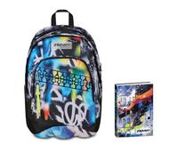 Seven Zaino Scuola Dual BUZZY NOTE BOY, Doppio Scomparto, Blu, 32 L, Multifuzione, Bambino, Ragazzo Diario Datato Scuola 12 Mesi, 13,6 x 18,3 cm, 352 Pagine,
