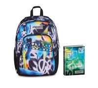 Seven Zaino Scuola Dual Detach BUZZY NOTE BOY, Multicolore, 32 L, Doppio Scomparto, Bambini, Ragazzi Diario Datato Scuola 12 Mesi, 13,6 x 18,3 cm, 352 Pagine,