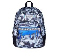 Seven Zaino Scuola Dual Detach, Grigio Azzurro, Doppio Scomparto da 32 L, Con Tasca PC, Tasca Borraccia, Tasca Con Organizer e Scomparto Staccabile, Scuola Media e Superiore, Zaino Ragazzo