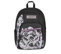 Seven Zaino Scuola Dual Detach PLUMPY LINE GIRL, Nero, 32 L, Doppio Scomparto, Multifunzione, Zaino Staccabile, Tasca con organizer, Scomparto porta pc, Scuola media e superiore, Bambina, Ragazza