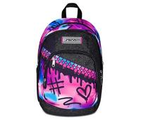 Seven Zaino Scuola Dual, Fucsia Azzurro, Doppio Scomparto 31 L, Con Tasca Per PC, Tasca Per Borraccia e Tasca Con Organizer, Scuola Media e Superiore, Zaino Per Ragazza