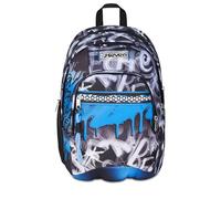 Seven Zaino Scuola Dual, Grigio Azzuro, Doppio Scomparto Da 31 L, Con Tasca Per PC, Tasca Per Borraccia e Tasca Con Organizer, Scuola Media e Superiore, Zaino Ragazzo