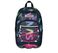 Seven Zaino Scuola Dual – Nero/Fucsia, 31 L doppio scomparto, tasche PC, borraccia, organizer