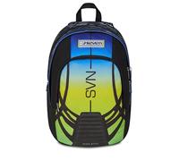 Seven Zaino Scuola Dual Nuanced, Blu Giallo, Doppio Scomparto Da 31 Litri Di Capacità, Con Tasca Per PC, Tasca Per Borraccia e Tasca Con Organizer, Scuole Medie e Superiori, Per Ragazzo