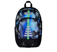 Seven Zaino Scuola Dual Write Down Blu 31 L – Doppio scomparto, Tasca PC e borraccia