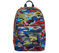 Seven Ischoolpack, Camo Stains, Blu, con Power Bank integrato, Scuola e Tempo Libero