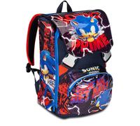 Seven Zaino Scuola Estensibile SONIC PRIME - Rosso Blu - Zaino Doppio Scomparto