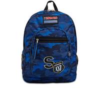 Seven Zaino Scuola Freethink, Blu, Boy, Zaino Doppio Scomparto con Tasca Porta Borraccia e USB Plug, Scuola, Bambini e Ragazzi