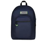 Seven Zaino Scuola Freethink, Blu, Doppio Scomparto Con Tasca per PC e Tasca per Borraccia, 34L, Scuola Media e Superiore, Zaino Ragazzo e Ragazza