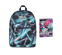 Seven Zaino Scuola FREETHINK, Doppio Scomparto, Blu, 34 L, Scomparto porta pc ablet,+Diario Pocket Scuola Datato 12 Mesi per Bambine e Ragazze