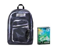 Seven Zaino Scuola FREETHINK, Doppio Scomparto, Nero, 34 L, Multifunzione, Tasca frontale, Bambini, Ragazzi Diario Datato Scuola 12 Mesi, 13,6 x 18,3 cm, 352 Pagine,