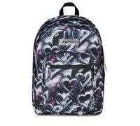 Seven Zaino Scuola FREETHINK, Doppio Scomparto, Nero, 34 L, Scomparto porta pc ablet, Tasche multifunzione, Tasca laterale porta borraccia, Scuola media e superiore, Bambini, Ragazzi