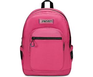 SEVEN Zaino Scuola Freethink Fucsia Doppio Scomparto USB PLUG laterale