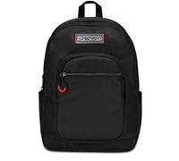 Seven Zaino Scuola Freethink, Nero, Unisex, Zaino Doppio Scomparto Con Supporto USB, Tasca Porta PC o Tablet e Tasca Porta Borraccia, Zaino Medie e Superiori